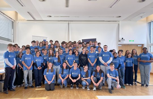 Die Teilnehmer:innen des ersten NÁBOJ Mathematikwettbewerbs an der PH Vorarlberg